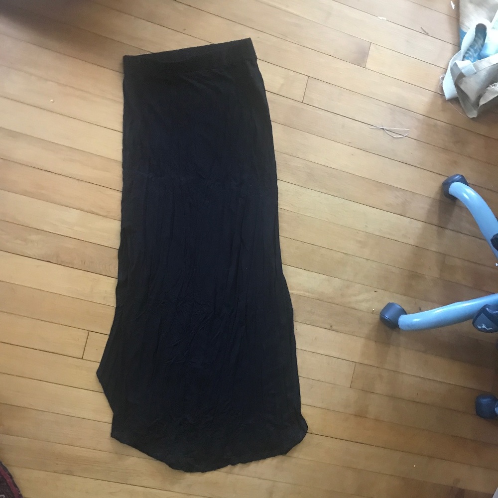 Black maxi skirt